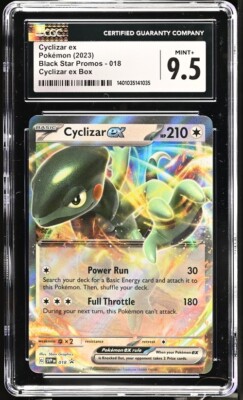 CGC Mint+ 9.5 Cyclizar ex 018 Pokémon Black Star Promo Scarlet