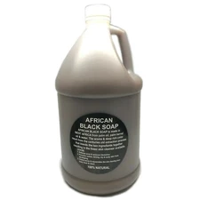 Raw African Black Soap Liquid 1Gallon Pure Natural Organically Sourced BodyWash
