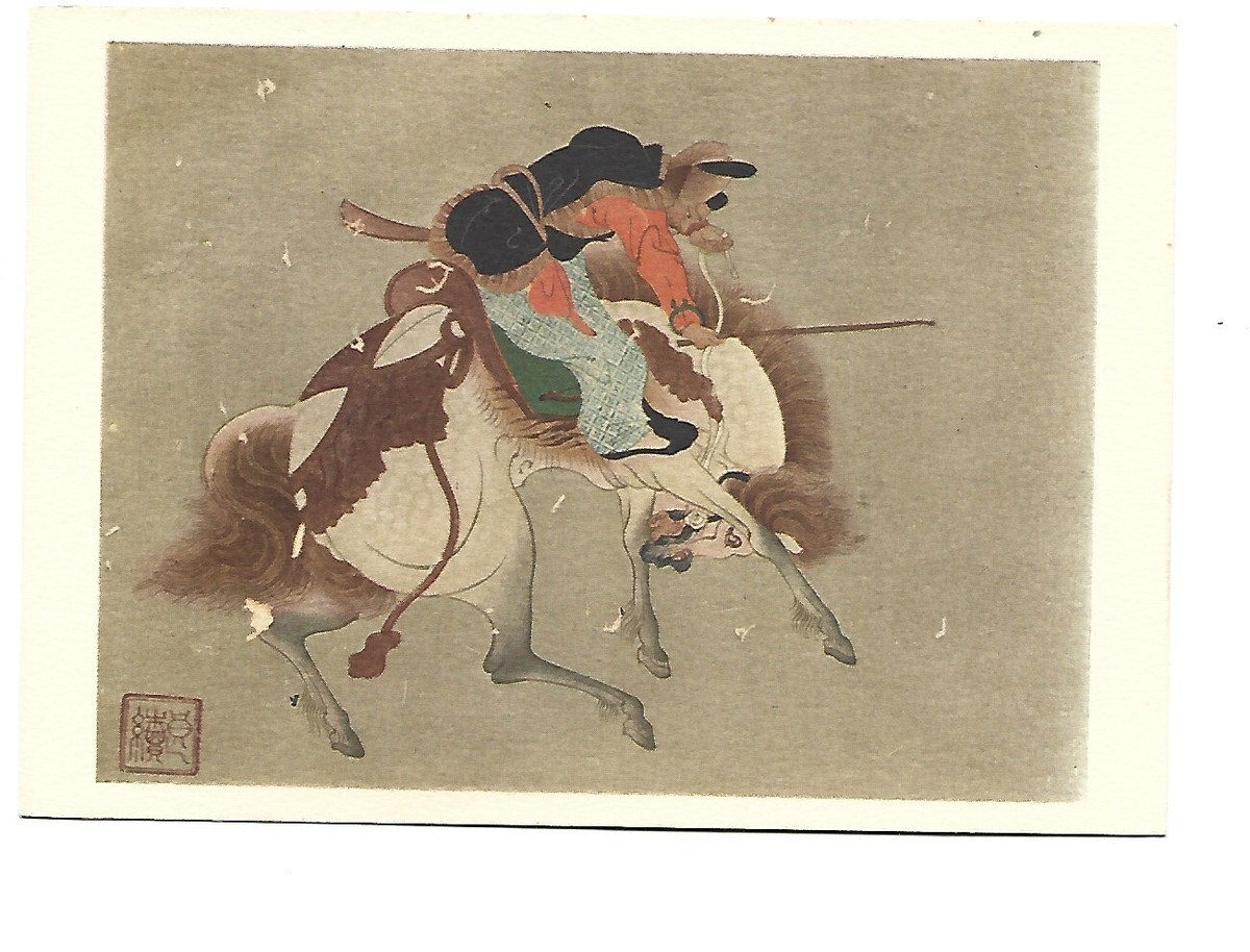 水彩画　France 平和の馬 price down 24000->8000 Painting Painter Japan Cavalier And Horse | eBay