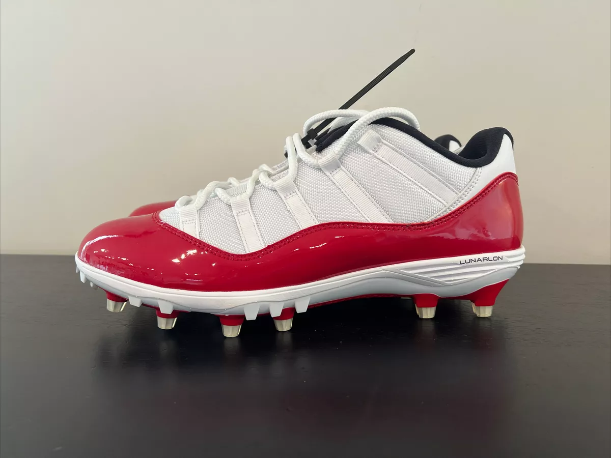 Jordan 11 Retro Low Cleat White Red Men's - AO1560-101 - US