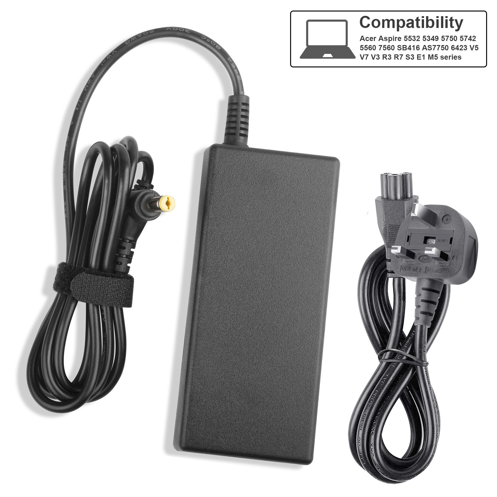 Chargeur Secteur Universel 19V 3.42A Pour PC Portable - Compatible Acer Aspire, ASUS, Packard Bell, Toshiba - Neuf