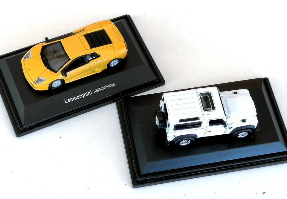Welly NEX H0 / 1:87 ● Land Rover Defender + Lamborghini SET ● Diecast metal cars - Imagen 2 de 3