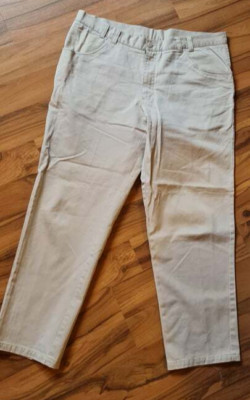 Angelo Litrico Chinos Hose, Größe W40 L30, beige - wurde gekürzt