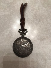 Vintage 1950's Arnex 17 Jewel Incabloc Swiss Pocket Watch Deer Hunter