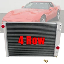 Aluminum 4 Row Radiator For Chevrolet Corvette C4 5.0L 5.7L V8 Gas 1989-1996