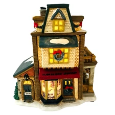 Lighted St. Nicholas Square Village Collection “Schultz's Music Shop” 1999