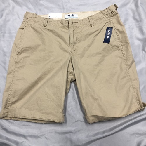 Old Navy Shorts Damen Gr. 0 beige Baumwolle verstellbare Knopfleiste Taille