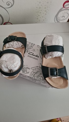 Kinder Leder Sandalen Schuhe Clarks Gr. 24. NP 80€ - Bild 3 von 3