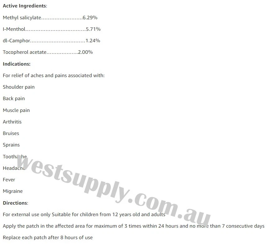 VALUE PACK Salonpas Pain Relieving Patch 240 Muscle Neck Shoulder Pain Exp 03/27 - image 3 of 3