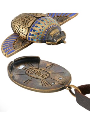 RockLove x Marvel Moon Knight Scarab Compass Pendant Necklace Artisan Brass New