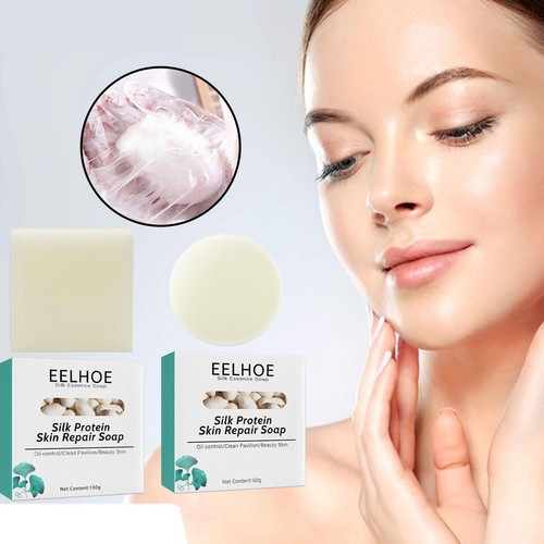 SkinFerm Collagen Milk Whitening Soap Bar Silk Protein Skin Repair Moisturizing - Picture 8 of 14