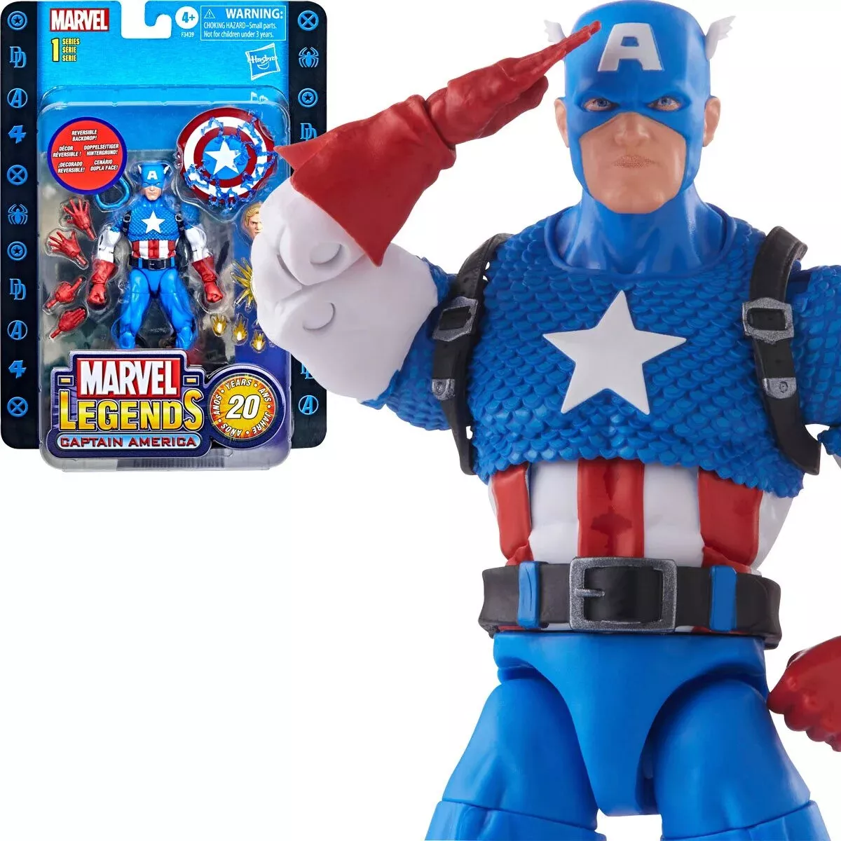 MARVEL - Captain America - Figurine Marvel Legends 20Th Anniversary :  : Figurine Hasbro Marvel