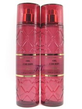 BATH  BODY WORKS OH CHERRY FRAGRANCE MIST BODY SPRAY 8 FL OZ LOT OF 2 PCS 