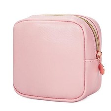 Small Makeup Bag for Purse Make up Pouch Cute Cosmetic Pouch for Mini Pink