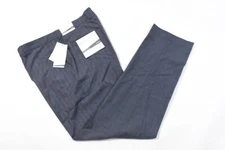 Perry Ellis Men Dress Pants New 31 32 33 34 36 38 Slim Fit Flat Front Dusty Blue