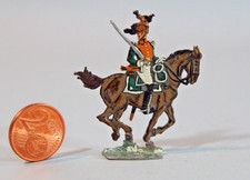 ANCIEN SOLDAT DE PLOMB miniature, plat, cavalier,  guerres de Napoléon,  5 cm