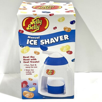 Jelly Belly Manual Ice Shaver Snow Cone Maker Single Serve NEW