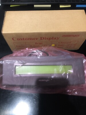 New PD-302 PD-302-C PD302C Posiflex Jiva Customer Display 2x20 characters LCD