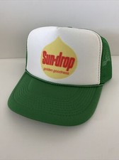 Vintage Sun-drop Soda Trucker Hat Adjustable snapback Hat Green Unworn