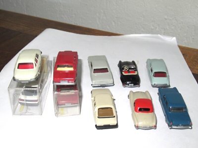 Lot 10 Voitures Miniatures WIKING Vintage 1:87 – Citroën DS, Mercedes, Volvo, Herpa, état Neuf