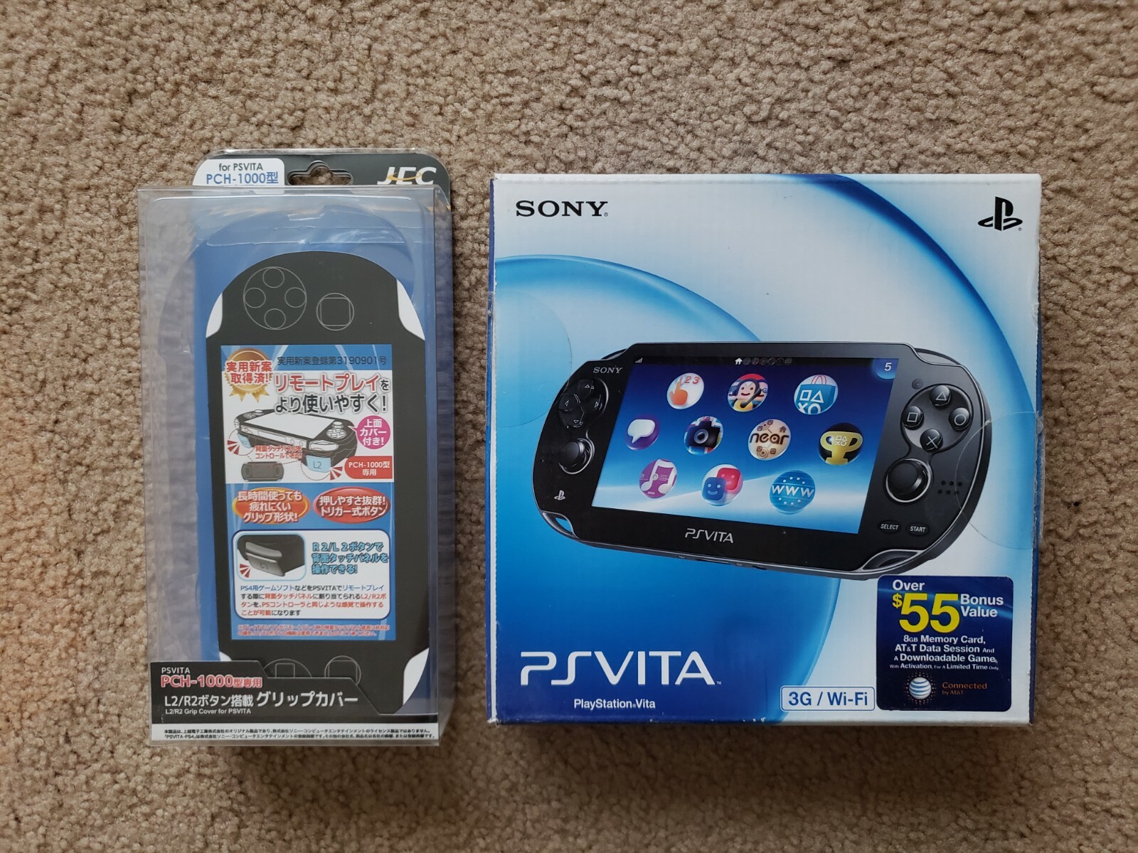 Sony Playstation Vita First Edition 1gb Black Handheld System Wi Fi 3g At T For Sale Online Ebay