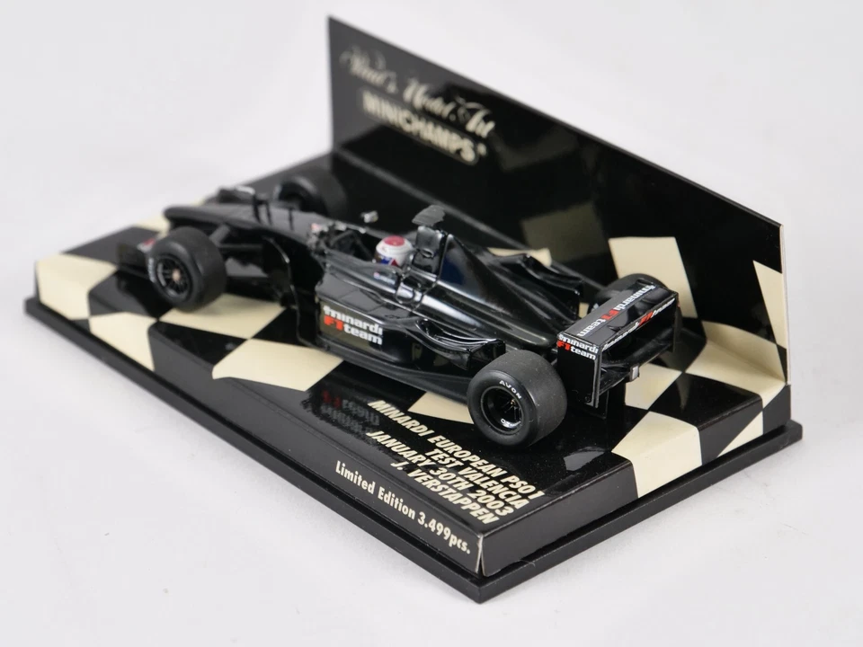 MINICHAMPS 1/43 Minardi European PS01 Test Valencia 2003 Verstappen 400 030189 - Immagine 3 di 4