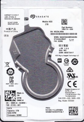 The ST2000LM007 Is A Seagate 2TB 2.5 SATA Internal Hard Drive Commonly Used In La