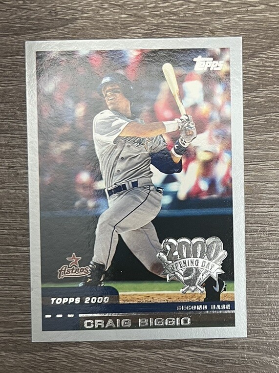 2000 Topps Opening Day Houston Astros Baseball Card #114 Craig Biggio