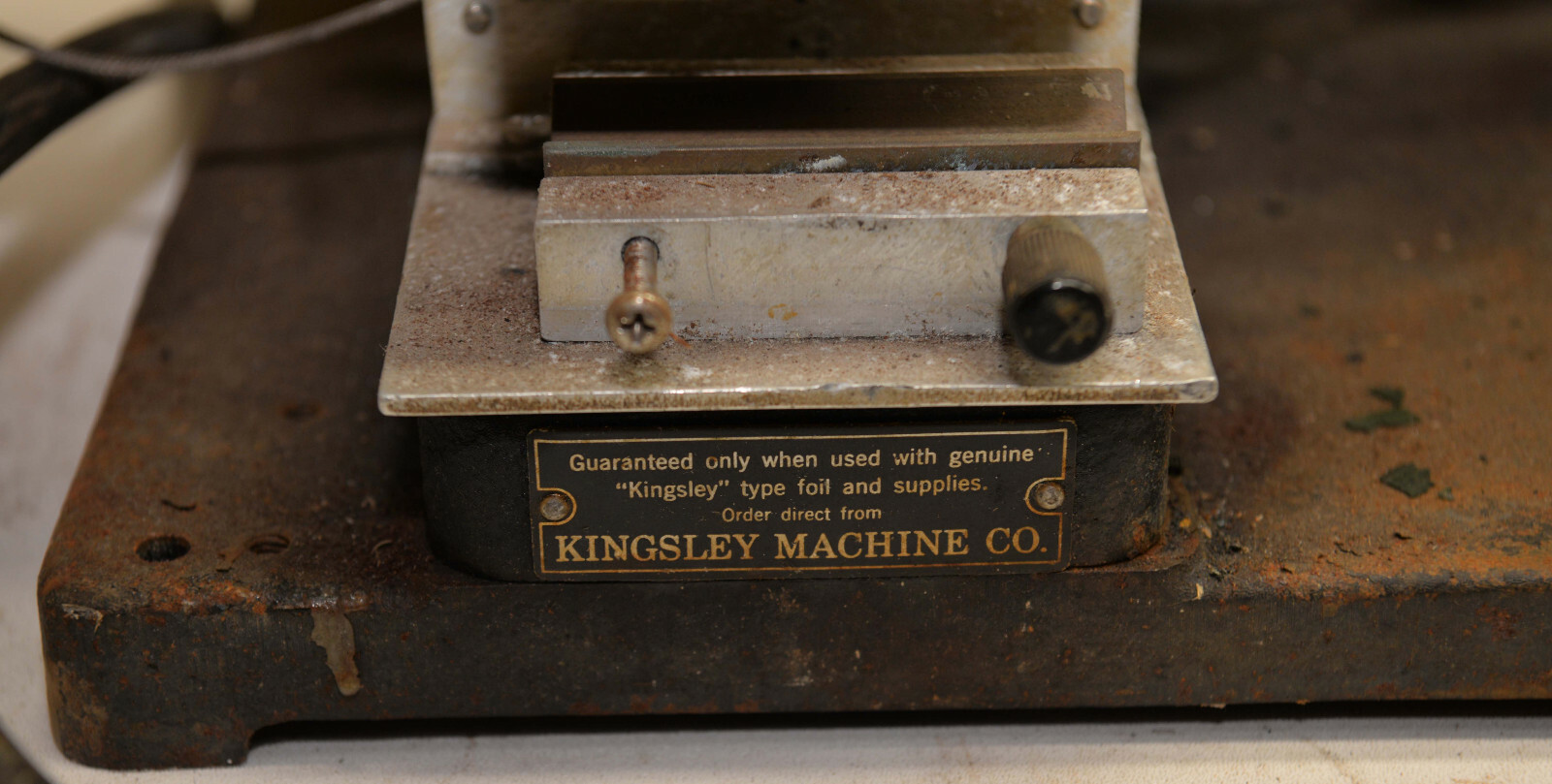 Kingsley Kwikprint Hot foil gold stamping machine leather embossing KWE