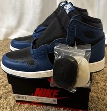 AUTHENTIC Nike Air Jordan 1 Retro High OG Dark Marina Blue 6y shoes 575441-404