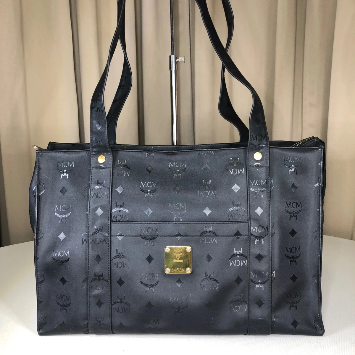 MCM, Bags, Mcm Large Visetos Black Tote