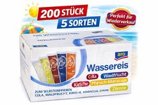 Aro Wassereis 200x40ml Cola Kirsche Zitrone Waldfrucht Pfirsich Gro&szlig;pack
