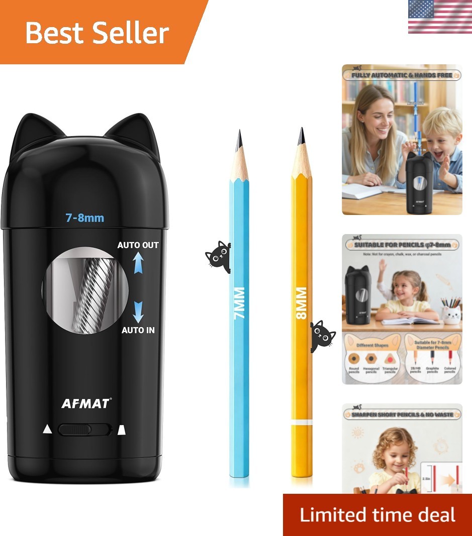 Sharpener, Fully Automatic Pencil Sharpener For Kids, Auto I