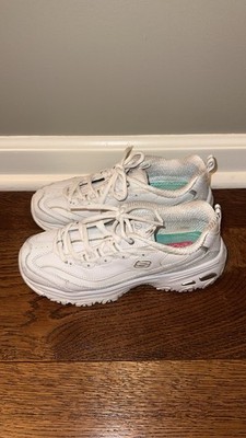 Sketchers Women s D Lites Fresh Start 11931 White Casual Shoes/Sneakers 7.5