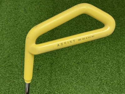 MATZIE A.S.S.I.S.T. GOLF SWING TRAINER YELLOW Left Handed Practice Aid ASSIST