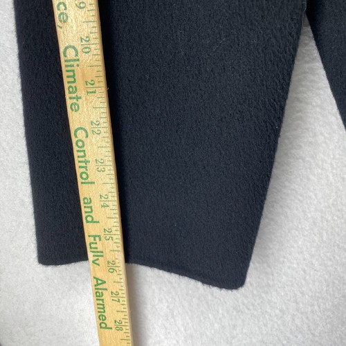 EILEEN FISHER Jacket XL Boiled Wool Blend Motorcycle Asymmetric Zip Black - Picture 12 of 14