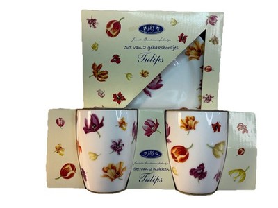 Tea For Two tableware Bundle JBS Home Collection Tulips Pattern NIB VTG Dutch