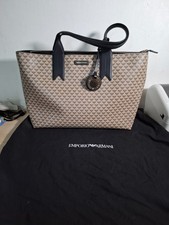 Emporio Armani Tasche Handtasche Damen Beige Monogramm