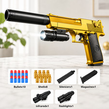 Soft Bullet Toy Gun Shell Ejecting Toy Pistol Shooting Game Toy Pistol for Boys