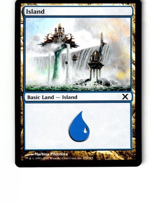 Set Of 4 Island (370) 370 Land 10th Edition Magic: The Gathering Lightly Played