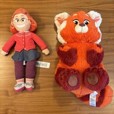 Disney Store Mei Lee Red Panda From Turning Red With Mei Lee Girl Plush Toys