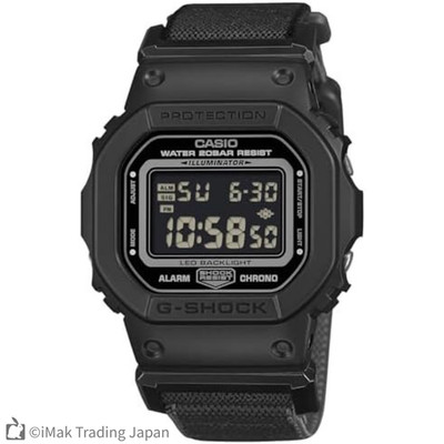 Casio G-Shock DW-5600MNC-1JF neues Stoffband FIDLOCK Digital schwarz Uhr Japan