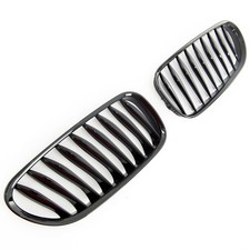 K�hlergrill Frontgrill Schwarz Glanz passend f�r BMW Z4 E85 E86 2002-2008