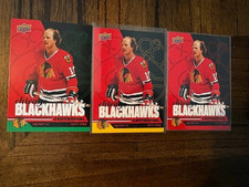 2025-26 Upper Deck Chicago Blackhawks Centennial Reg Kerr Yellow + Green + Red