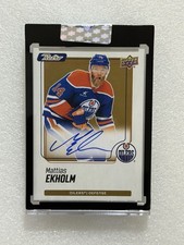 2025-26 Upper Deck Clear Cut MATTIAS EKHOLM Retro Auto #RA-ME Edmonton Oilers