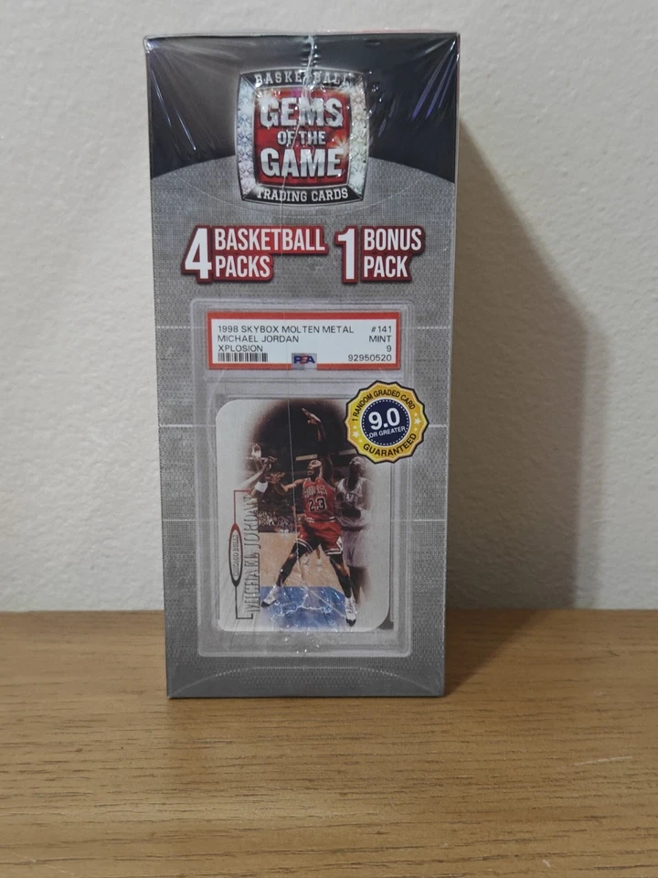 2024 GEMS OF THE GAME NBA BOX -   GRADED CARD Jordan Slab!? + SEALED PACKS - Image 2 of 3