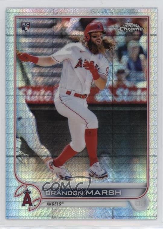 2022 Topps Chrome Prism Refractor Brandon Marsh #133 09x3