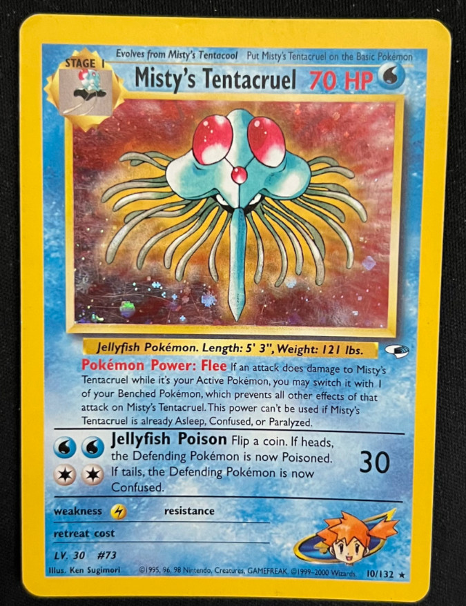 Misty's Tentacruel - 10/132 - Pokemon Gym Heroes Unlimited Holo Rare Card