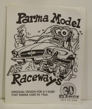 RARE Parma Model Raceways Original Design Used in 1964 T-Shirt Design Print ONLY