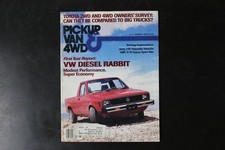 Pickup Van 4wd Magazine August 1980 Vw Diesel Rabbit Truck Vintage